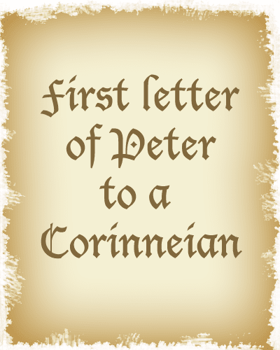A Course in Miracles Q&A Day - The first letter of peter to a Corinneian